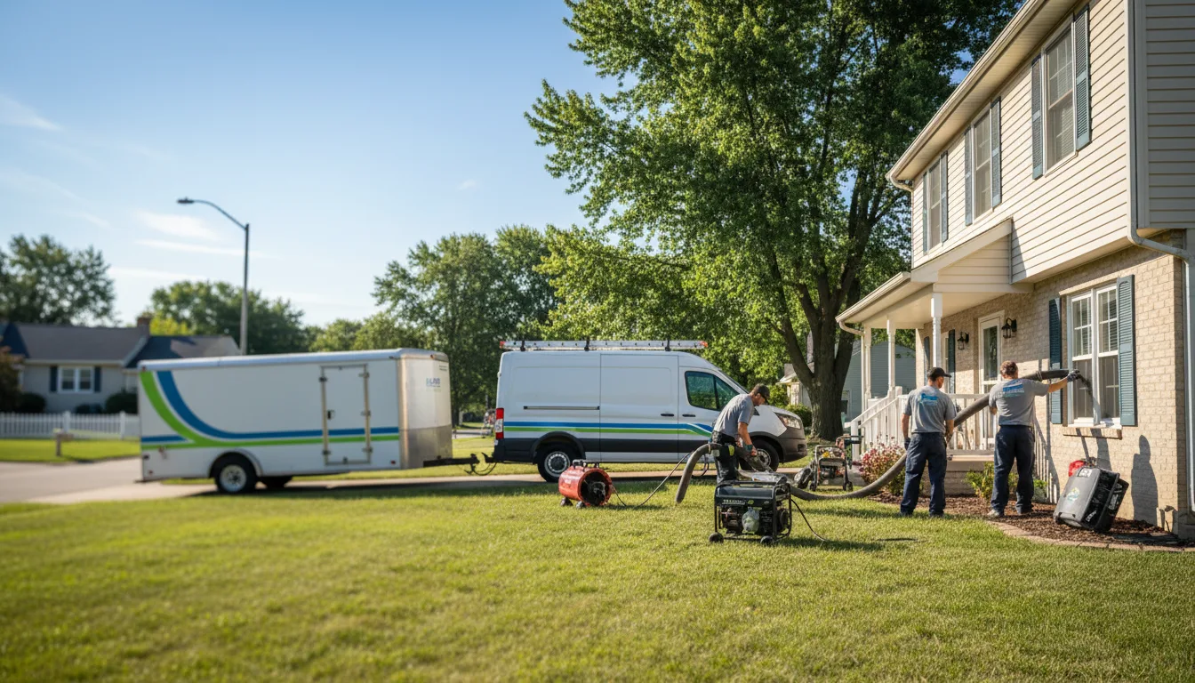 Flooded Basement Restoration And Cleanup With Repair in Lowden, IA near me